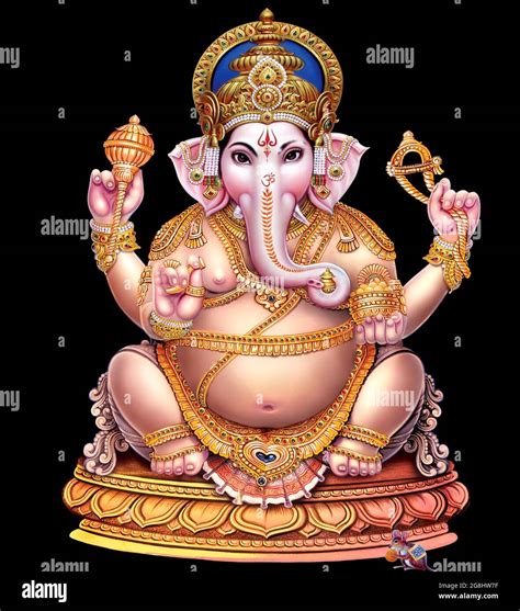 Indian God Ganesha, Indian Lord Ganesh, Indian Mythological Image of Ganesha Stock Photo - Alamy