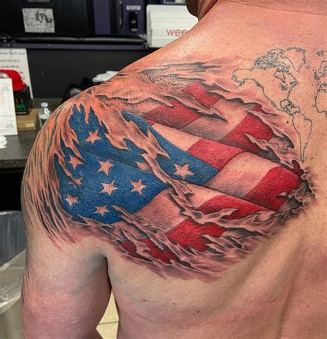 15+ American Flag Tattoos Every Patriotic Should Consider Getting - 100 Tattoos - Kiến Thức Cho ...