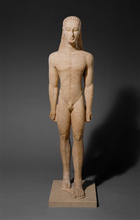 Marble statue of a kouros (youth) | Greek, Attic | Archaic | The Metropolitan Museum of Art