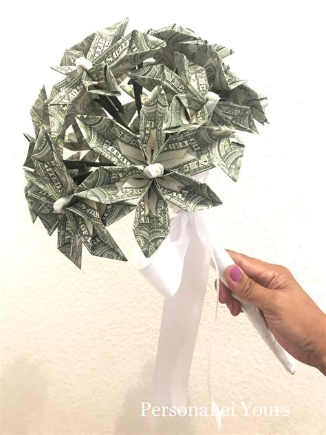 Flower Money Origami Bouquet | Money origami, Creative money gifts, Floral tape