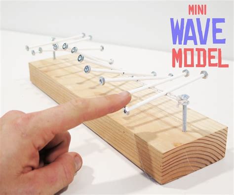 Mini Wave Model | Science for kids, Physics projects, Science experiments