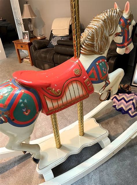 S&S Woodcarvers Carousel Rocking Horse | Carousel & Rocking Horses