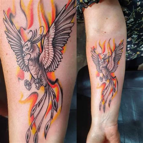 Fire Phoenix Tattoo