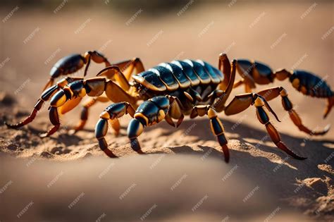 Premium AI Image | A scorpion in the desert