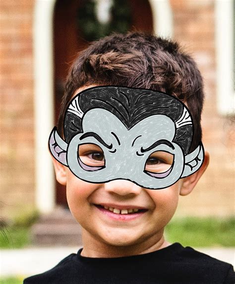 Vampire Mask Kids Vampire Costume Vampire Mask Diy Vampire - Etsy