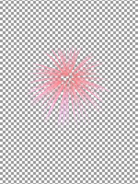 Premium PSD | Pink fireworks isolated on a transparent background