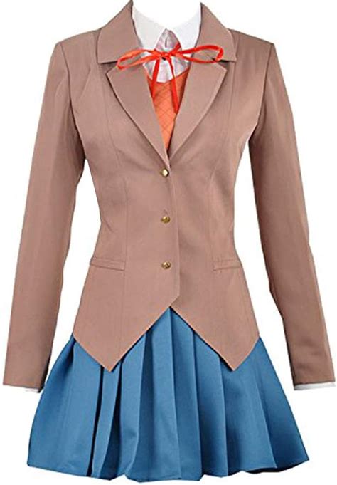 Anime Doki Literature Club Monika Cosplay Sayori Yuri Natsuki Cosplay Costume School Uniform ...