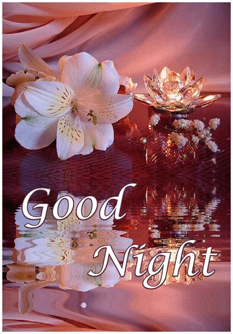 10 Animated Good Night Greetings & Wishes | Good night flowers, Lovely good night, Good night ...