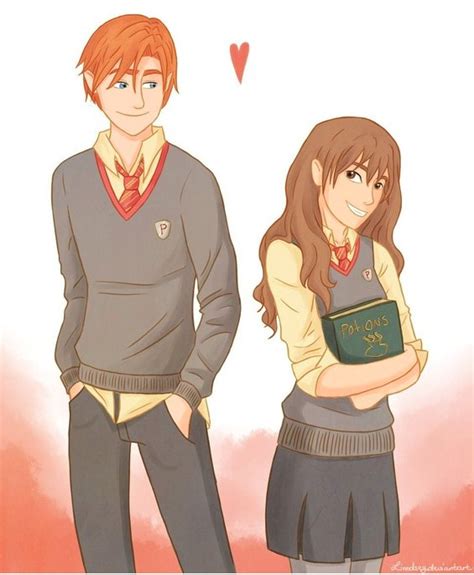 Harry Potter Fan Art Ron And Hermione