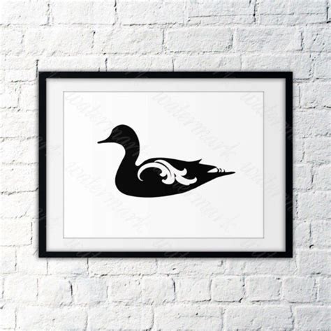 Duck wall art. Instant download