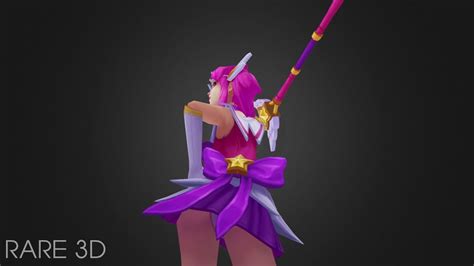 Star Guardian Lux from League of Legends 3D Model - YouTube