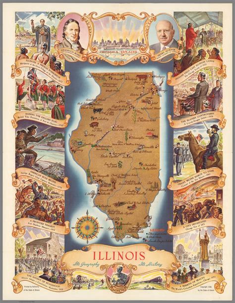 Illinois, its geography, its history - David Rumsey Historical Map ...