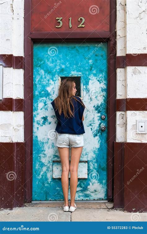 Teenage Girl Posing Stock Photo - Image: 55372283