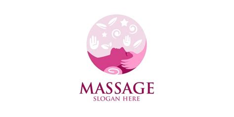 Massage Logo Design 6 by Denayunecs | Codester