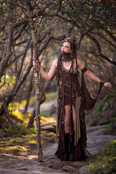 Accentuates Clothing - Tree Spirit Dress, Forest Witch Queen Ensemble ...