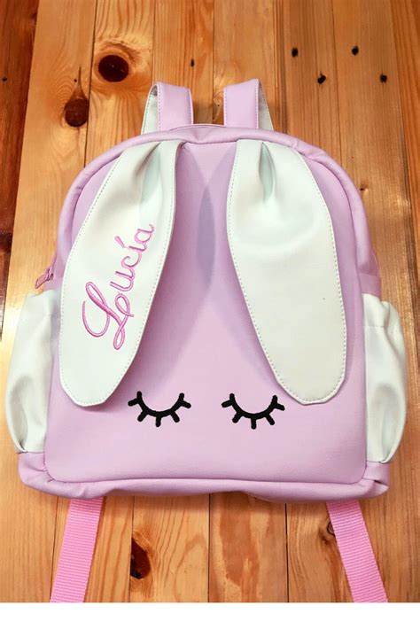 Personalized Bunny Ears Backpack for Toddler Girl Monogram | Etsy ...