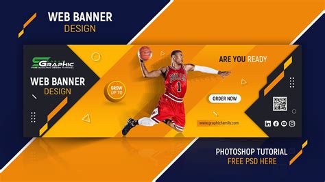 Free Psd || Sports Web Banner Ad Design in Adobe Photoshop - YouTube