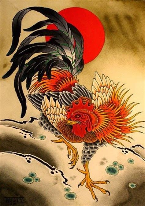 Chinese Year of the Rooster | Rooster tattoo, Japanese tattoo, Rooster