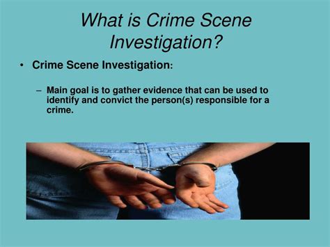 PPT - Crime Scene Investigation PowerPoint Presentation, free download ...