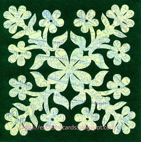 Extreme Cards and Papercrafting: Shamrock Hawaiian Quilt Card