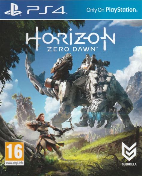 Horizon: Zero Dawn (2017) PlayStation 4 box cover art - MobyGames