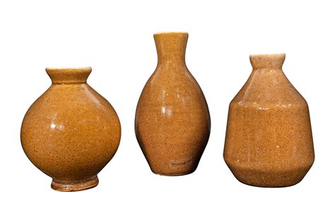 Bloomingville Brown, Plum & Grey Ceramic Vases with Reactive Glaze ...
