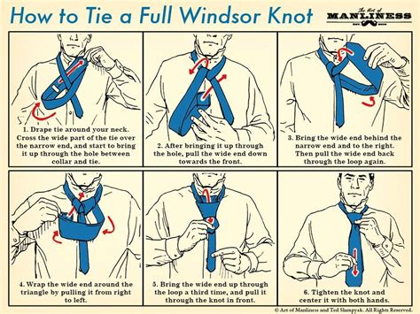 How to Tie a Full Windsor Knot: An Illustrated Guide | Full windsor, Full windsor knot, Windsor knot