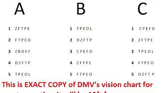 Dmv eye exam - YouTube