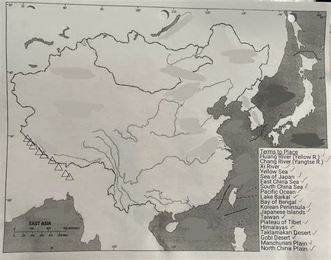 East Asia World History Map Quiz