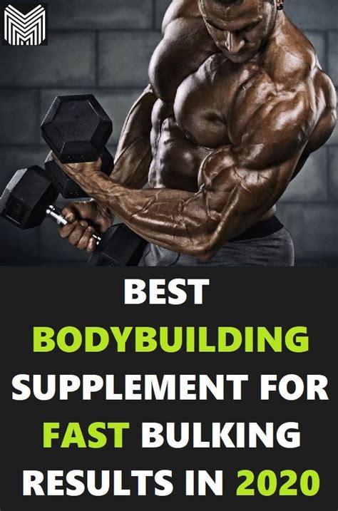 The best bodybuilding supplement you should try in 2020 for fast ...