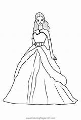 Barbie 1 Coloring Page For Kids  Free Printable Pages sketch template