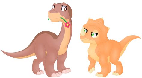 Day 3: Littlefoot x Cera by KimmyArtMLP on DeviantArt