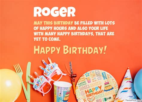 Happy Birthday Roger pictures congratulations.