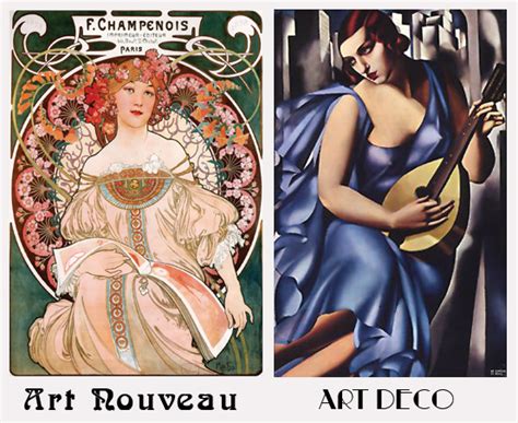 Differences between Art Nouveau and Art Deco - test your skills - Quiz