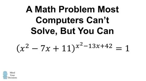 Most Computers Can't Solve This, But You Can | Math genius, Maths solutions, Math prep