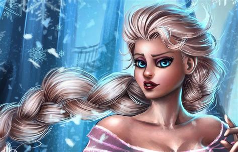 파란 머리 Elsa Snow Queen Frozen, Cartoon Queen HD 월페이퍼 | Pxfuel