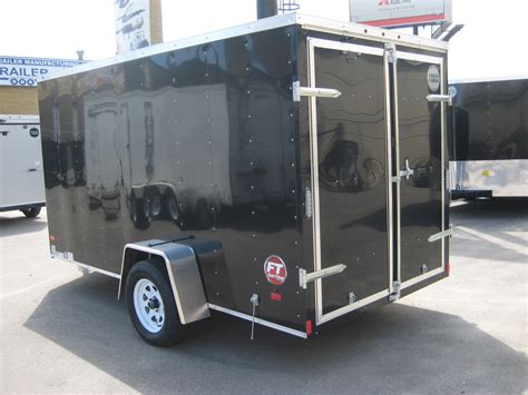 Enclosed Trailer WELLS CARGO 6' X 12' V-NOSE (Black) - Quote Number:7844 - J & J Trailer ...