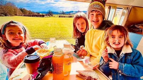 Chris Evans gives rare insight into family life from campervan trip with four of his kids ...