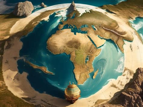 Premium AI Image | The beautiful world map