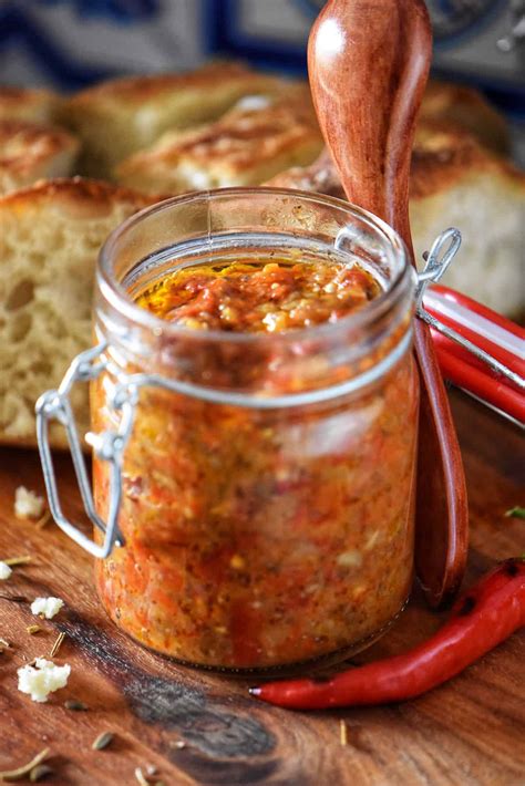 Spicy Hot Pepper Spread Recipe: Bomba Calabrese - She Loves Biscotti