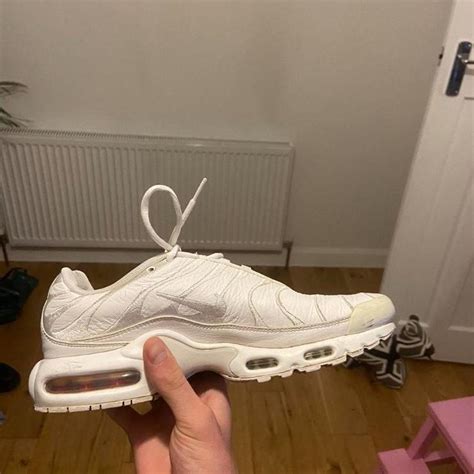 Nike TN white Tuned Good condition - plenty of wear... - Depop