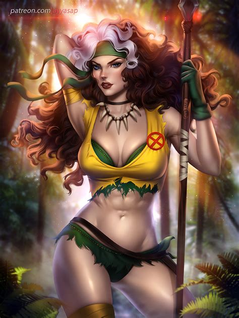 Savage Land Rogue by AyyaSAP on DeviantArt | Comics girls, Marvel rogue, Comic babes