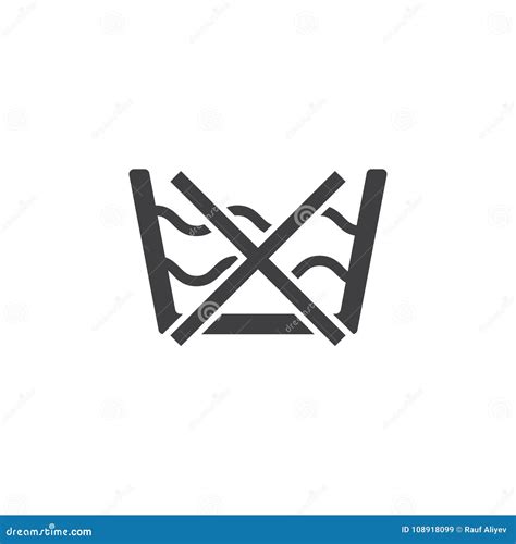 Do Not Washing Care Laundry Symbol Line Icon Stock Illustration - Illustration of icon, clothes ...