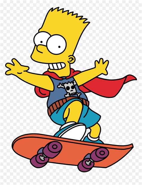 Bart Simpson Png Image - Bart Simpson Skateboard Transparent, Png ...