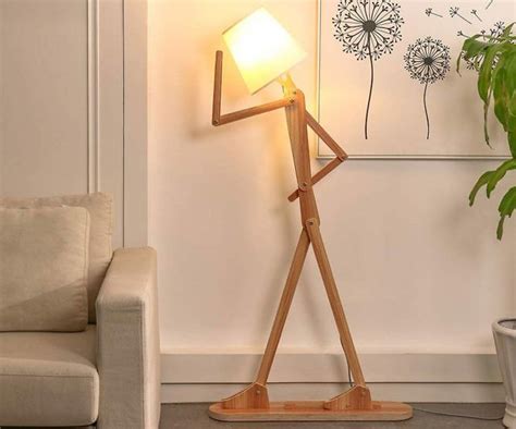 Posable Stick Figure Floor Lamp | Cool floor lamps, Unique floor lamps, Lamps living room