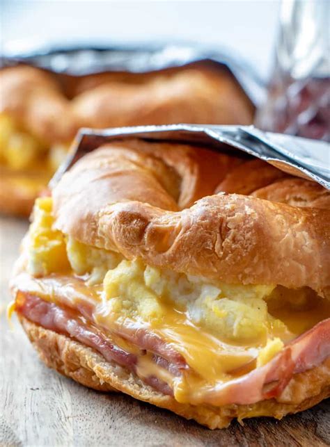 Easy Croissant Breakfast Sandwiches | Recipe Cart