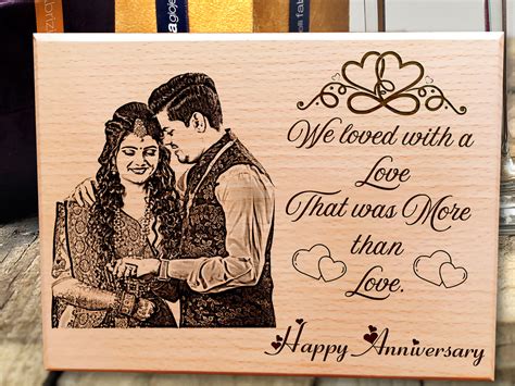 Personalized Engraved Marriage Gifts for Couples Photo Plaque (8 x 6 ...