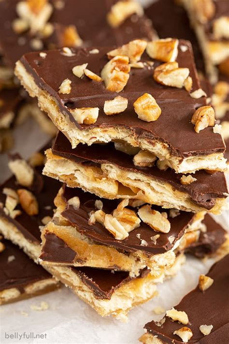 Saltine Cracker Toffee (AKA Christmas Crack!) - Belly Full