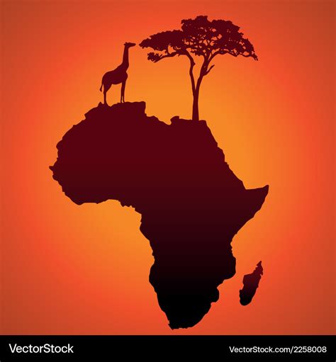 Regions Map Africa Silhouette Royalty Free Vector Ima - vrogue.co