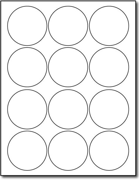 12up 2 1/2" Round Labels - 250 Sheets / 3000 Labels - DesktopSupplies.com Activities For 2 Year ...